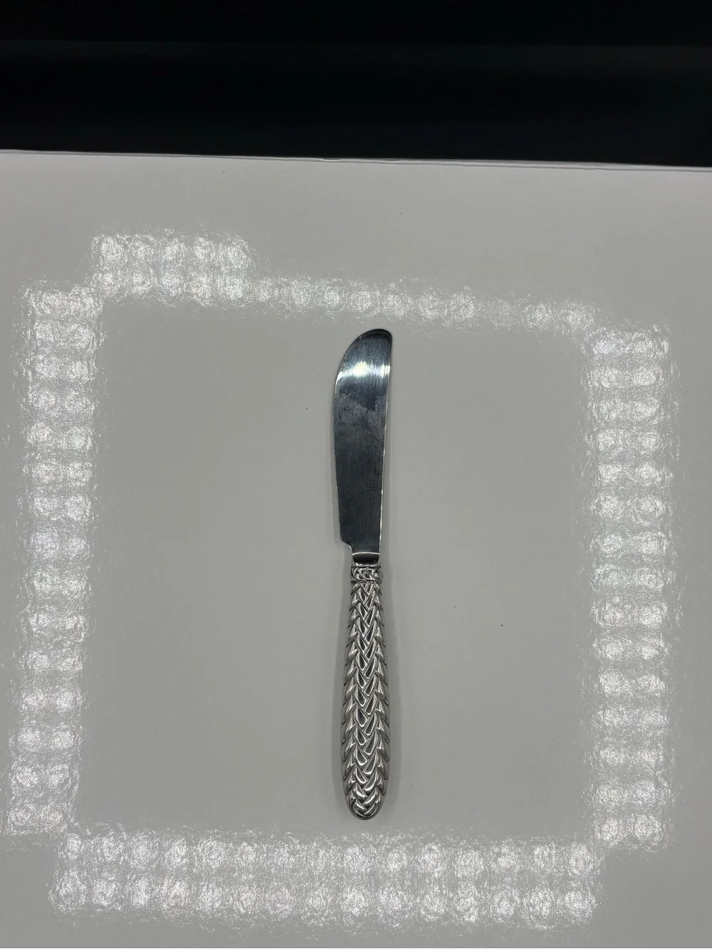 Ralph Lauren Equestrian Braid Stainless Silverware Flatware Butter Knife